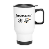 Mug isotherme - Inspecteur au Top - Sans BPA - Cadeau Original - Cadeau Personnalisable - Cadeaux-Positifs.com -blanc-taille unique-