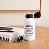 Gourde - Merci Tutrice - Alu sans BPA - Cadeau Durable - Cadeau Personnalisable - Cadeaux-Positifs.com -blanc-500 ml-