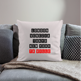 Coussin et housse de 45 x 45 cm ville noir - Cadeau Personnalisable - Cadeaux-Positifs.com -blanc nature-taille unique-