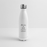 Bouteille isotherme - Laila est trop Géniale - Cadeau Durable - blanc