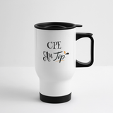 Mug isotherme - CPE au Top - Sans BPA - Cadeau Durable - Cadeau Personnalisable - Cadeaux-Positifs.com -blanc-taille unique-