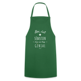 Tablier - Sébastien est trop Génial - 7 Coloris - Cadeau Original - Cadeau Personnalisable - Cadeaux-Positifs.com -noir-taille unique-
