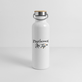 Gourde isotherme - Psychomot au Top - 3 tailles - Cadeau Durable - blanc