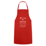 Tablier - Sébastien est trop Génial - 7 Coloris - Cadeau Original - Cadeau Personnalisable - Cadeaux-Positifs.com -noir-taille unique-