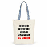 Tote premium TA VILLE - Cadeau Personnalisable - Cadeaux-Positifs.com -Bleu-