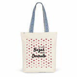 Tote Bag Premium - Le joli Bazar d'une Dermato - 2 Coloris - Cadeau Durable - Cadeau Personnalisable - Cadeaux-Positifs.com -Bleu-