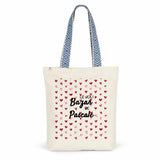Tote Bag Premium - Le joli Bazar de Pascale - 2 Coloris - Cadeau Durable - Cadeau Personnalisable - Cadeaux-Positifs.com -Bleu-
