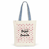 Tote Bag Premium - Le joli Bazar de Ouassila - 2 Coloris - Cadeau Durable - face_0