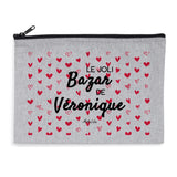 Pochette - Le Joli Bazar de Véronique - 2 Coloris - Cadeau responsable - Cadeau Personnalisable - Cadeaux-Positifs.com -Gris-