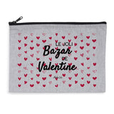 Pochette - Le Joli Bazar de Valentine - 2 Coloris - Cadeau Durable - Cadeau Personnalisable - Cadeaux-Positifs.com -Gris-
