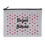 Pochette - Le Joli Bazar de Bibiche - 2 Coloris - Cadeau responsable - Cadeau Personnalisable - Cadeaux-Positifs.com -Gris-
