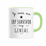Mug - Un ERP Survivor trop Génial - 6 Coloris - Cadeau Original - Cadeau Personnalisable - Cadeaux-Positifs.com -Vert-