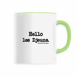 Mug - Hello les Djeuns - Anachronique - 6 Coloris - Cadeau Drôle - Cadeau Personnalisable - Cadeaux-Positifs.com -Vert-