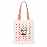Tote Bag Premium - Le joli Bazar de Nina - 2 Coloris - Cadeau Durable - Cadeau Personnalisable - Cadeaux-Positifs.com -Rouge-