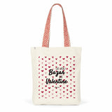 Tote Bag Premium - Le joli Bazar de Valentine - 2 Coloris - Durable - Cadeau Personnalisable - Cadeaux-Positifs.com -Rouge-