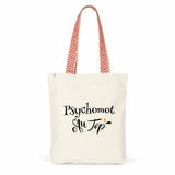 Tote Bag Premium - Psychomot au Top - 2 Coloris - Cadeau Durable - Cadeau Personnalisable - Cadeaux-Positifs.com -Rouge-
