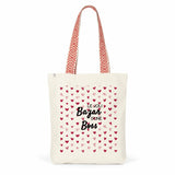 Tote Bag Premium - Le joli Bazar d'une Boss - 2 Coloris - Durable - Cadeau Personnalisable - Cadeaux-Positifs.com -Rouge-