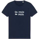 Tshirt - Ça roule ma poule - Anachronique - 10 Coloris - Cadeau Drôle - Cadeau Personnalisable - Cadeaux-Positifs.com -Marine-XS-