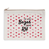Pochette - Le joli Bazar d'une RH - 2 coloris - Cadeau Durable & Original - Cadeau Personnalisable - Cadeaux-Positifs.com -Naturel-