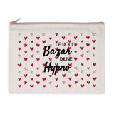 Pochette - Le joli Bazar d'une Hypno - 2 coloris - Cadeau Original - Cadeau Personnalisable - Cadeaux-Positifs.com -Naturel-
