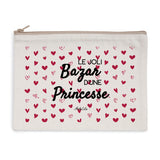 Pochette - Le Joli Bazar d'une Princesse - 2 Coloris - Cadeau eco-responsable - Cadeau Personnalisable - Cadeaux-Positifs.com -Naturel-