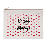 Pochette - Le Joli Bazar de Maëlys - 2 Coloris - Cadeau responsable - Cadeau Personnalisable - Cadeaux-Positifs.com -Naturel-