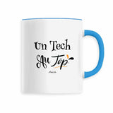 Mug - Un Tech au Top - 6 Coloris - Cadeau Original - Cadeau Personnalisable - Cadeaux-Positifs.com -Noir-
