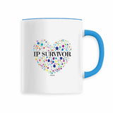 Mug - IP Survivor (Coeur) - 6 Coloris - Cadeau Unique & Tendre - Cadeau Personnalisable - Cadeaux-Positifs.com -Blanc-