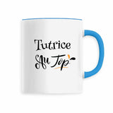 Mug - Tutrice au Top - 6 Coloris - Cadeau Original - Cadeau Personnalisable - Cadeaux-Positifs.com -Bleu-