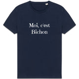 T-Shirt - Moi c'est Bichon - Coton Bio - 8 Coloris - Cadeau Original - Cadeau Personnalisable - Cadeaux-Positifs.com -Marine-XS-