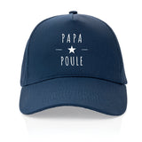 Casquette - Papa Poule - 5 Coloris - Cadeau Eco-Responsable - Cadeau Personnalisable - Cadeaux-Positifs.com -Bleu marine-