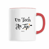 Mug - Un Tech au Top - 6 Coloris - Cadeau Original - Cadeau Personnalisable - Cadeaux-Positifs.com -Noir-