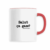 Mug - Salut ça gaze? - Anachronique - 6 Coloris - Cadeau Drôle - Cadeau Personnalisable - Cadeaux-Positifs.com -Rouge-
