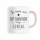 Mug - Un ERP Survivor trop Génial - 6 Coloris - Cadeau Original - Cadeau Personnalisable - Cadeaux-Positifs.com -Rose-