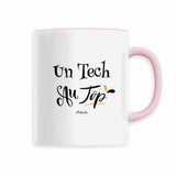 Mug - Un Tech au Top - 6 Coloris - Cadeau Original - Cadeau Personnalisable - Cadeaux-Positifs.com -Noir-