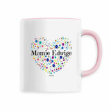 Mug - Mamie Edwige - 6 Coloris - Cadeau Unique & Tendre - Cadeau Personnalisable - Cadeaux-Positifs.com -Rose-