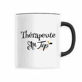 Mug - Thérapeute au Top - 6 Coloris - Cadeau Original - Cadeau Personnalisable - Cadeaux-Positifs.com -Noir-