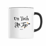 Mug - Un Tech au Top - 6 Coloris - Cadeau Original - Cadeau Personnalisable - Cadeaux-Positifs.com -Noir-