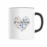 Mug - IP Survivor (Coeur) - 6 Coloris - Cadeau Unique & Tendre - Cadeau Personnalisable - Cadeaux-Positifs.com -Blanc-