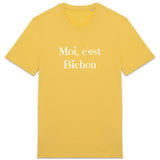 T-Shirt - Moi c'est Bichon - Coton Bio - 8 Coloris - Cadeau Original - Cadeau Personnalisable - Cadeaux-Positifs.com -Jaune-XS-