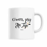 Mug - Gwen, Psy au Top - 6 Coloris - Cadeau Original - Cadeau Personnalisable - Cadeaux-Positifs.com -Blanc-