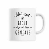 Mug - Biche est trop Géniale - 6 Coloris - Cadeau Original - Cadeau Personnalisable - Cadeaux-Positifs.com -Blanc-