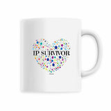 Mug - IP Survivor (Coeur) - 6 Coloris - Cadeau Unique & Tendre - Cadeau Personnalisable - Cadeaux-Positifs.com -Blanc-
