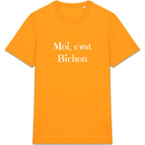 T-Shirt - Moi c'est Bichon - Coton Bio - 8 Coloris - Cadeau Original - Cadeau Personnalisable - Cadeaux-Positifs.com -Orange-XS-