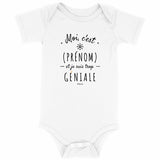 Body - XXX est trop Géniale - Coton Bio - 3 Coloris - Cadeau Personnalisable - Cadeau Personnalisable - Cadeaux-Positifs.com -0-3 Mois-Blanc-