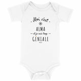 Body - Alma est trop Géniale - 3 Coloris - Cadeau Original - Cadeau Personnalisable - Cadeaux-Positifs.com -Blanc-0-3-