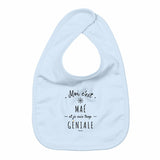 Bavoir - Maé est trop Géniale - 3 Coloris - Cadeau Original - Cadeau Personnalisable - Cadeaux-Positifs.com -Rose-Taille unique-