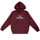 Sweat à capuche - Top Moumoute - Anachronique - 5 Coloris - Cadeau Drôle - Cadeau Personnalisable - Cadeaux-Positifs.com -Bordeaux-S-
