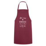 Tablier - Dominique est trop Génial - 7 Coloris - Cadeau Original - Cadeau Personnalisable - Cadeaux-Positifs.com -noir-