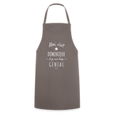 Tablier - Dominique est trop Génial - 7 Coloris - Cadeau Original - Cadeau Personnalisable - Cadeaux-Positifs.com -noir-
